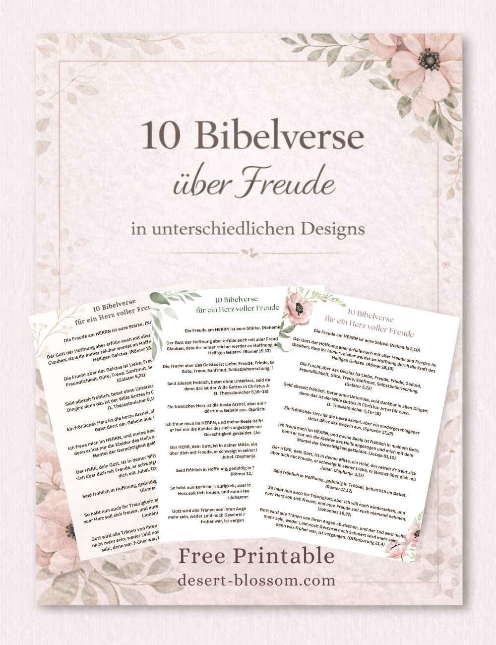 Bibelverse für ein Herz voll Freude